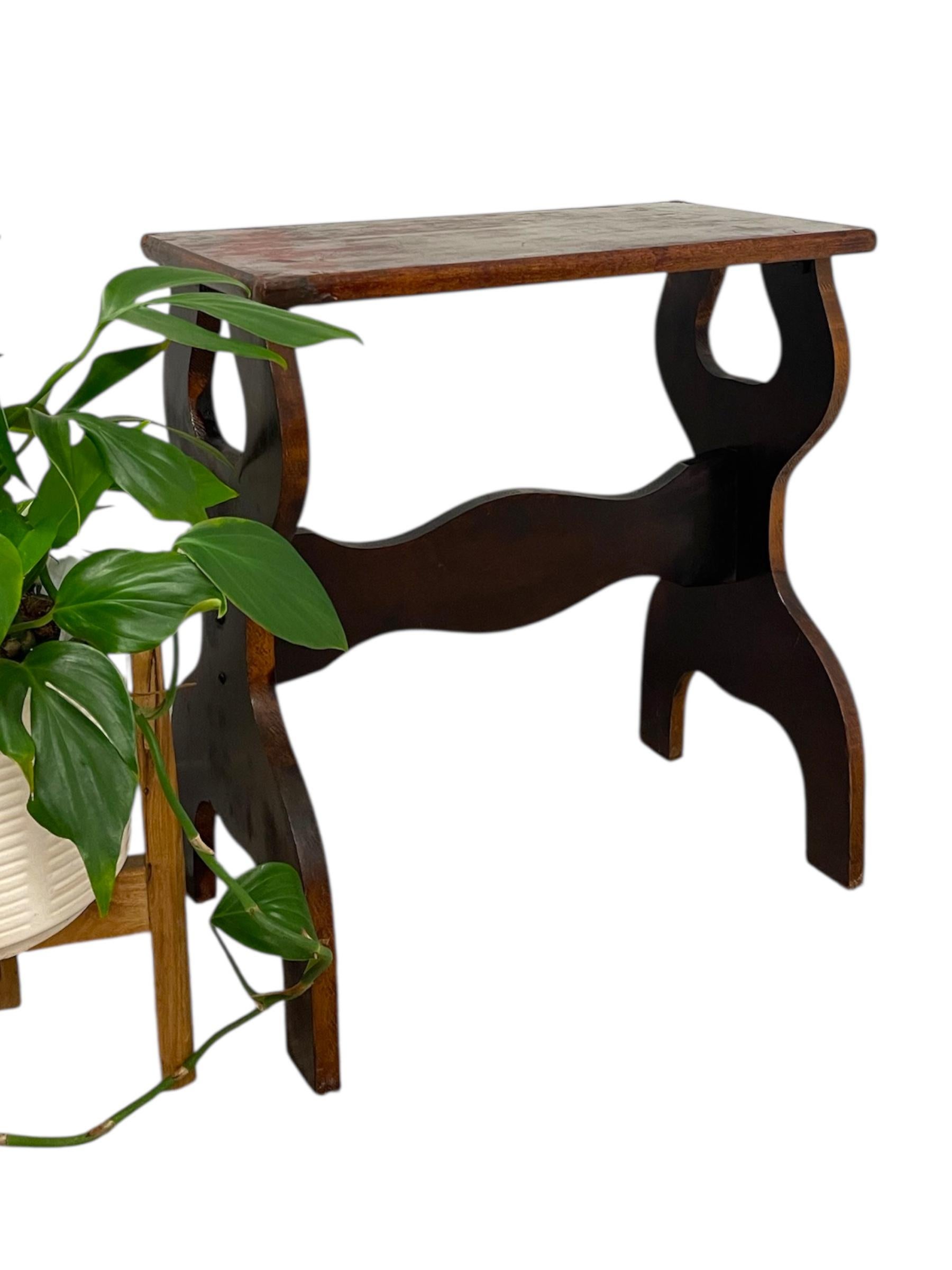 Mesa auxiliar o jardinera de estilo rústico vintage Moderno de mediados de siglo en venta