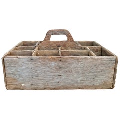 Vintage Bauernhaus hölzerne Werkzeugkiste Trug
