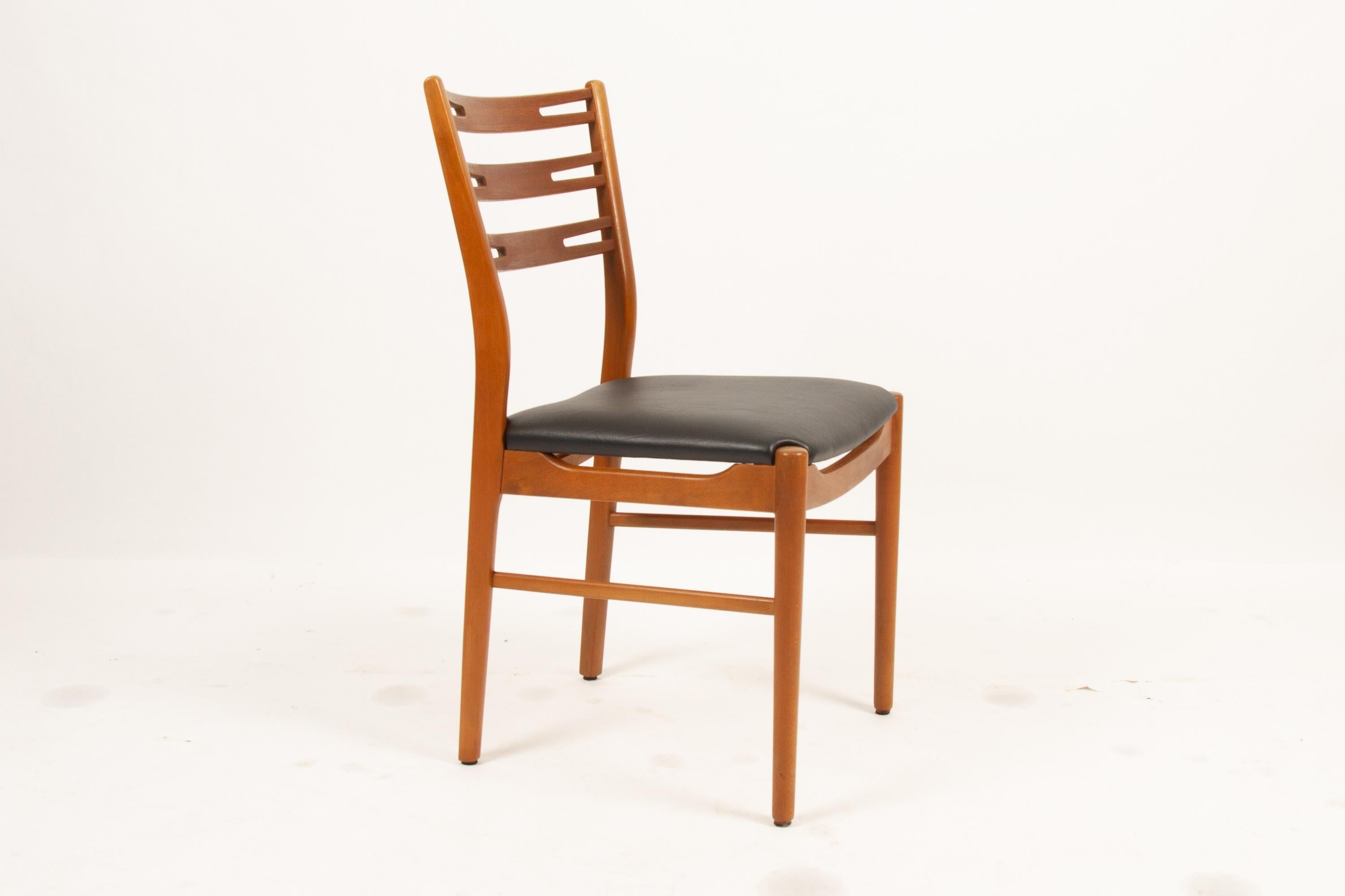 Vintage Farstrup Chairs in Teak and Beech, Set of 6 5