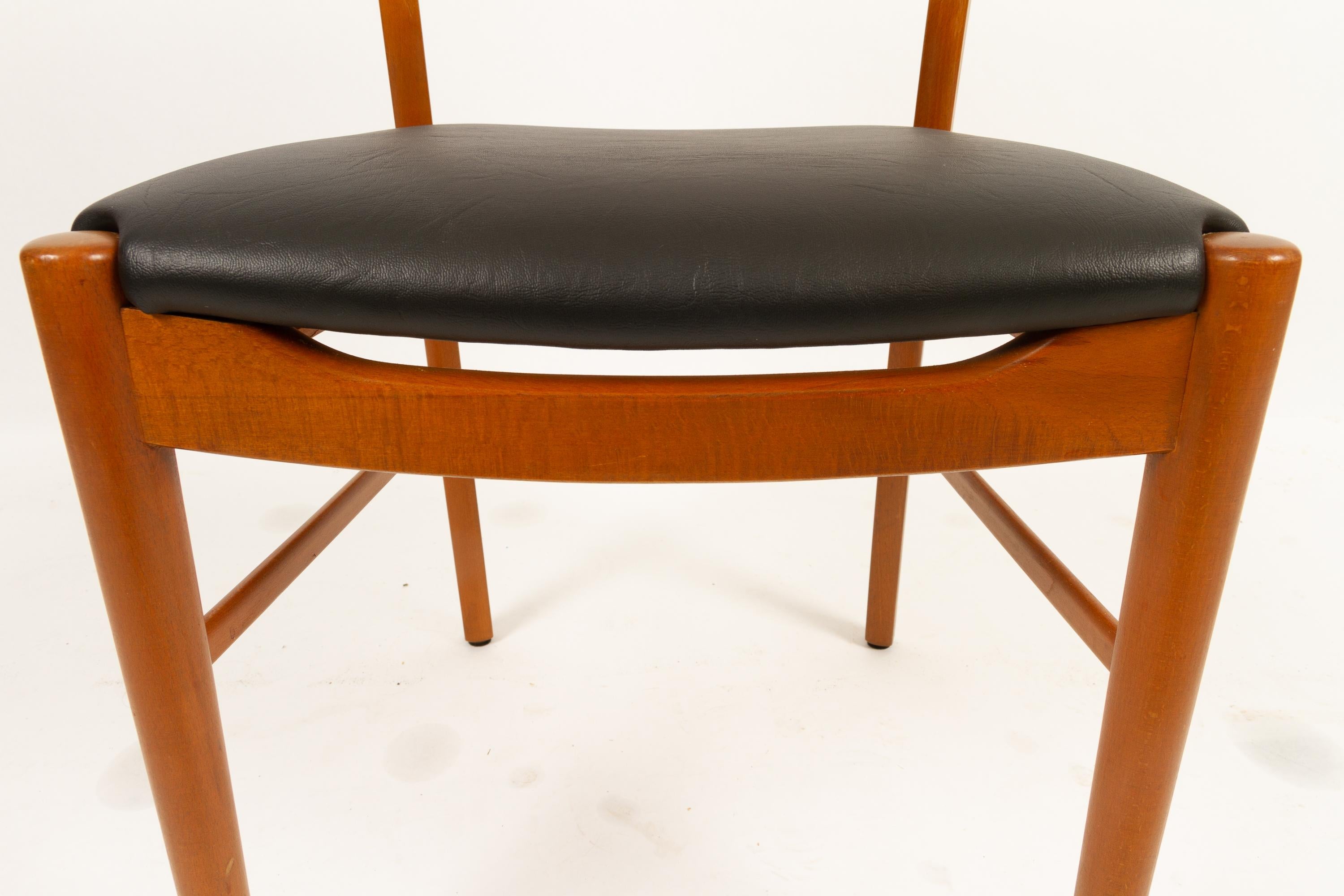Vintage Farstrup Chairs in Teak and Beech, Set of 6 10