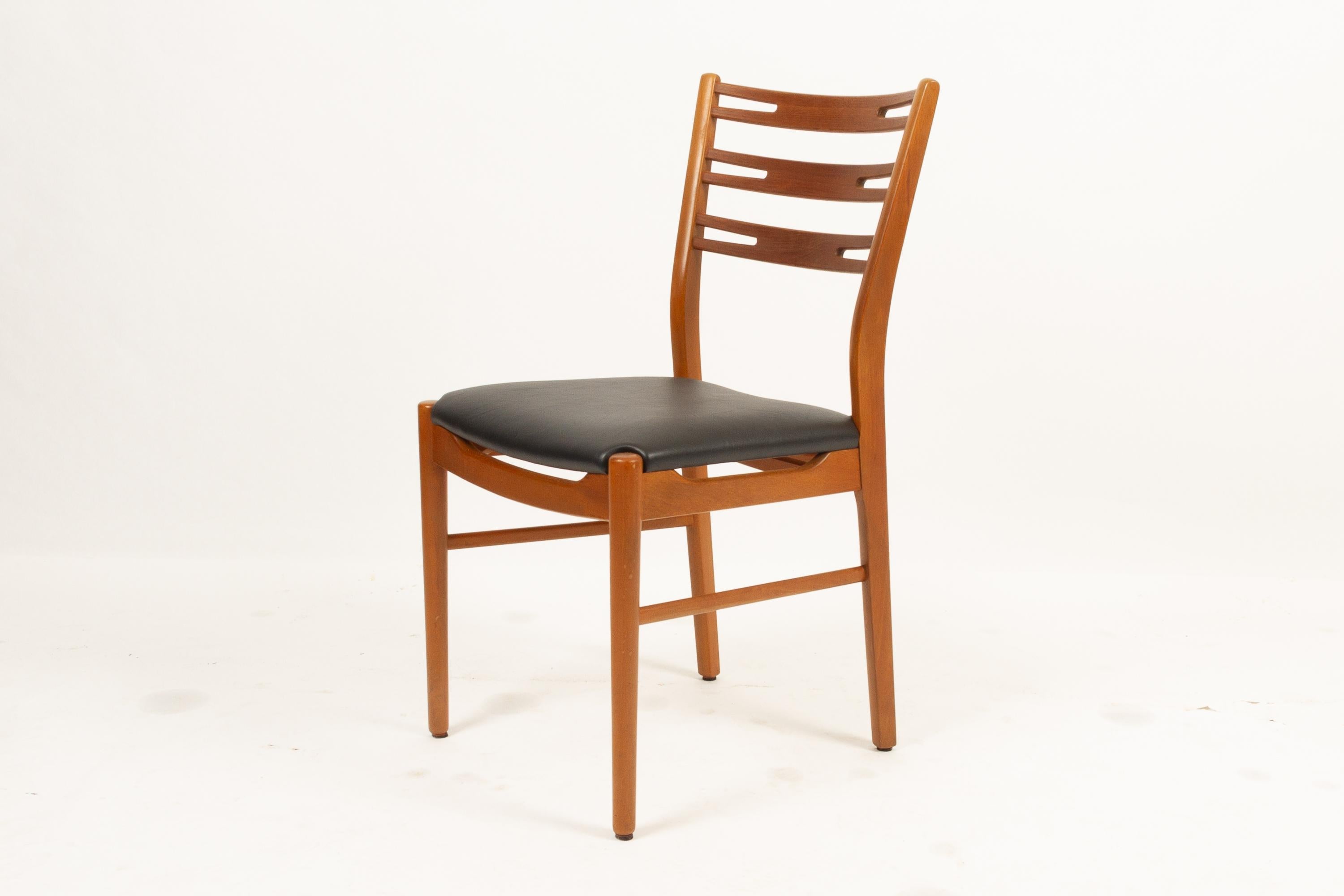 Vintage Farstrup Chairs in Teak and Beech, Set of 6 In Good Condition In Asaa, DK