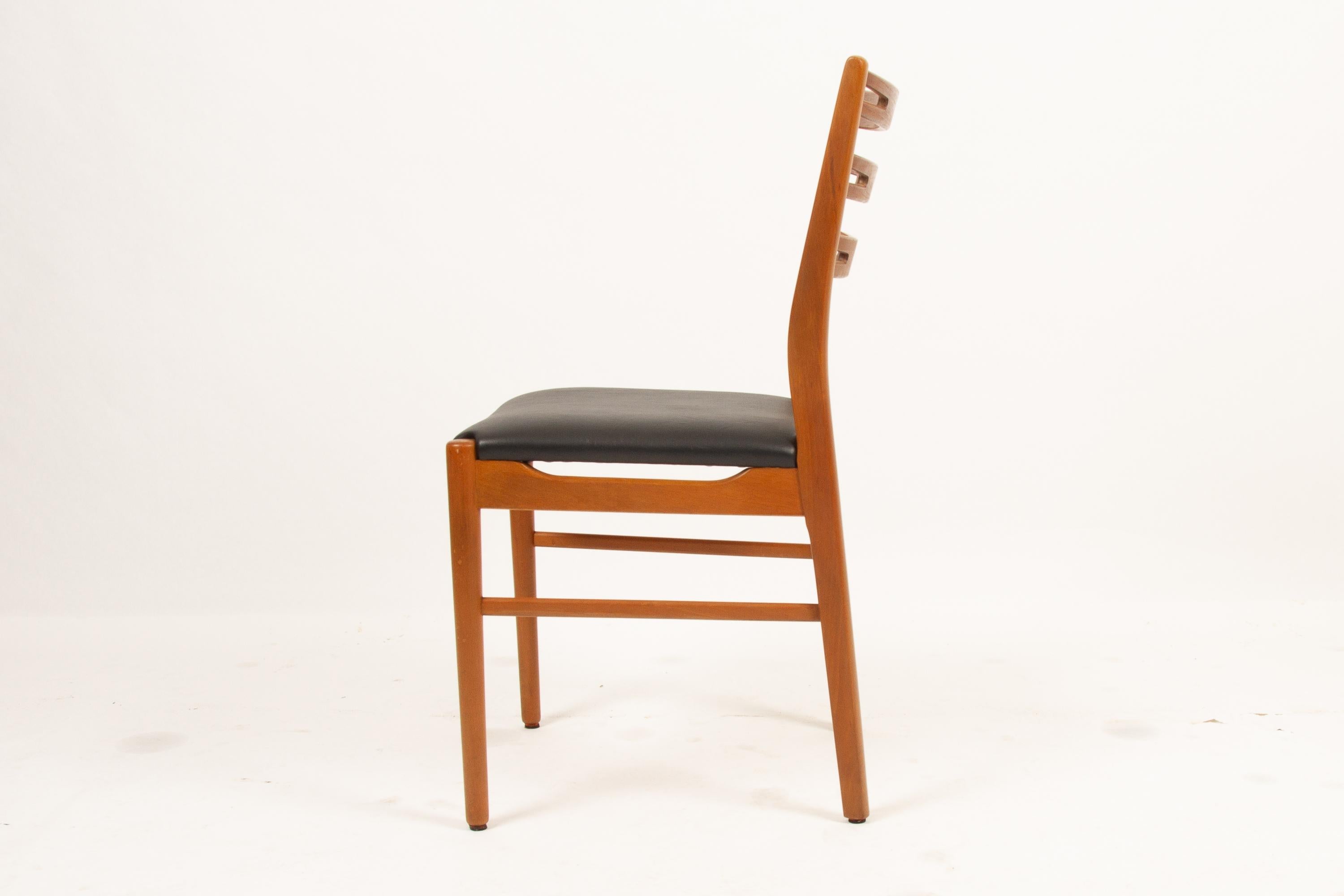 Mid-20th Century Vintage Farstrup Chairs in Teak and Beech, Set of 6