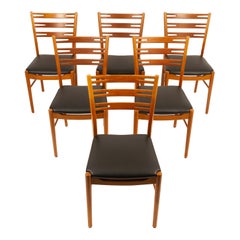 Vintage Farstrup Chairs in Teak and Beech, Set of 6