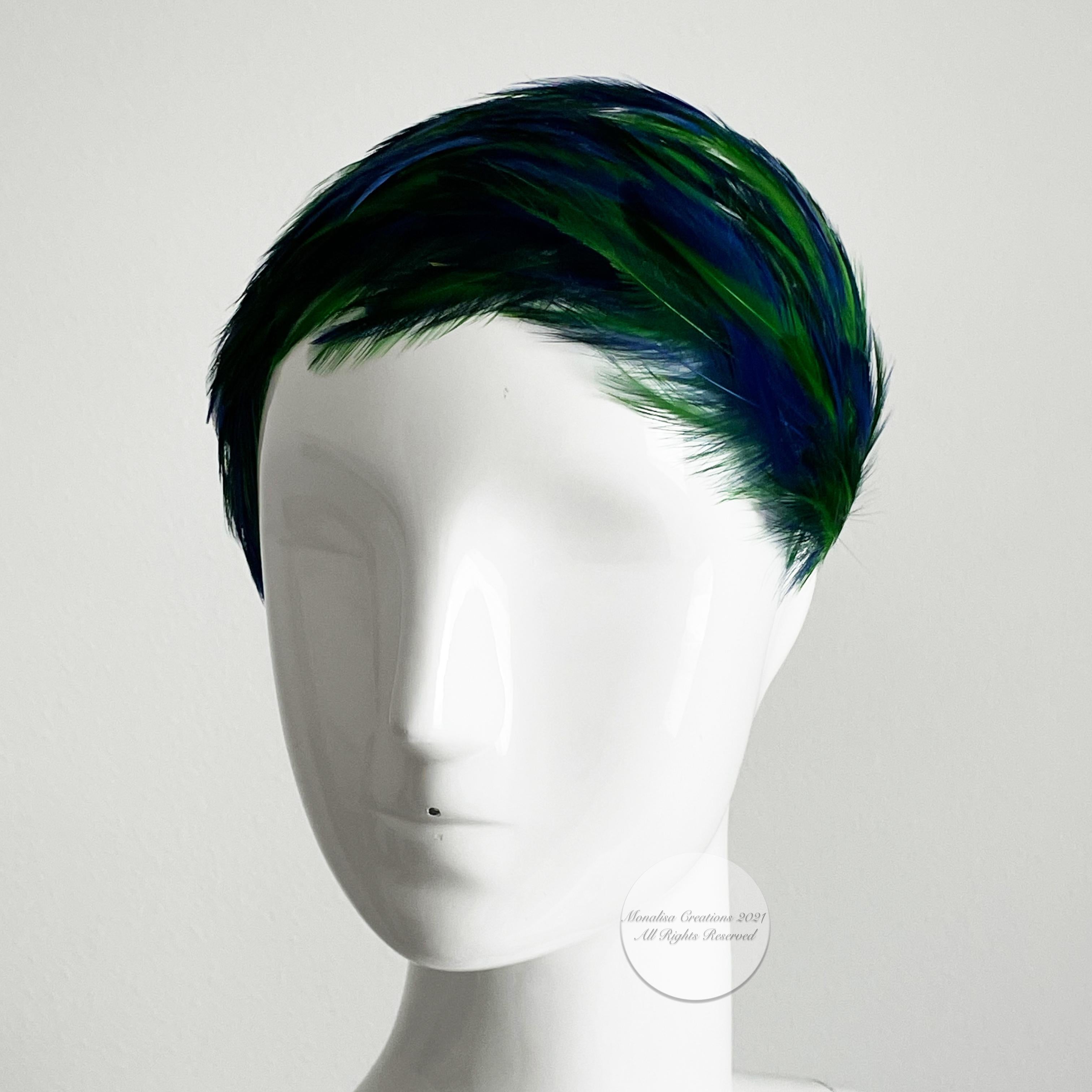 peacock fascinator hat