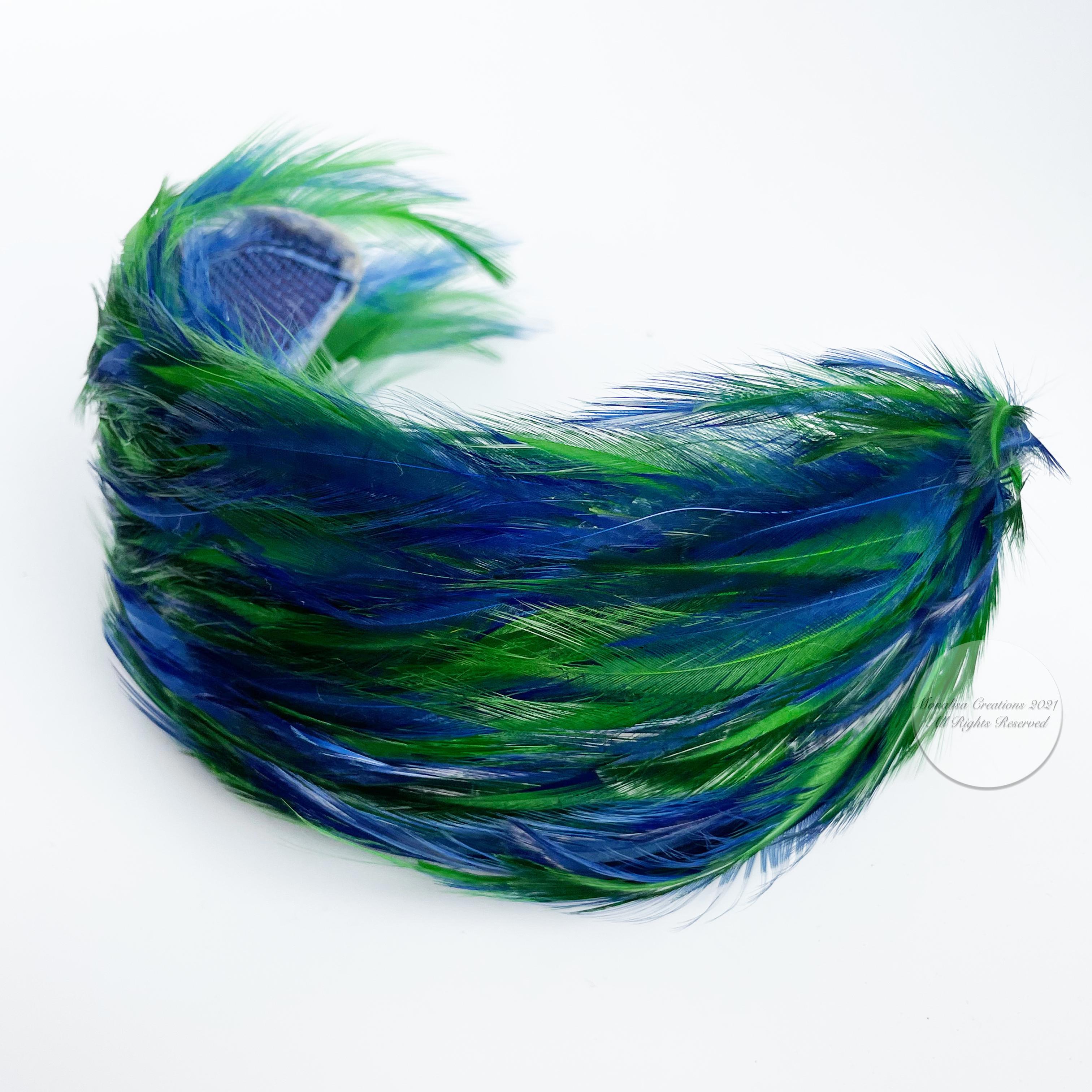 peacock feather hat