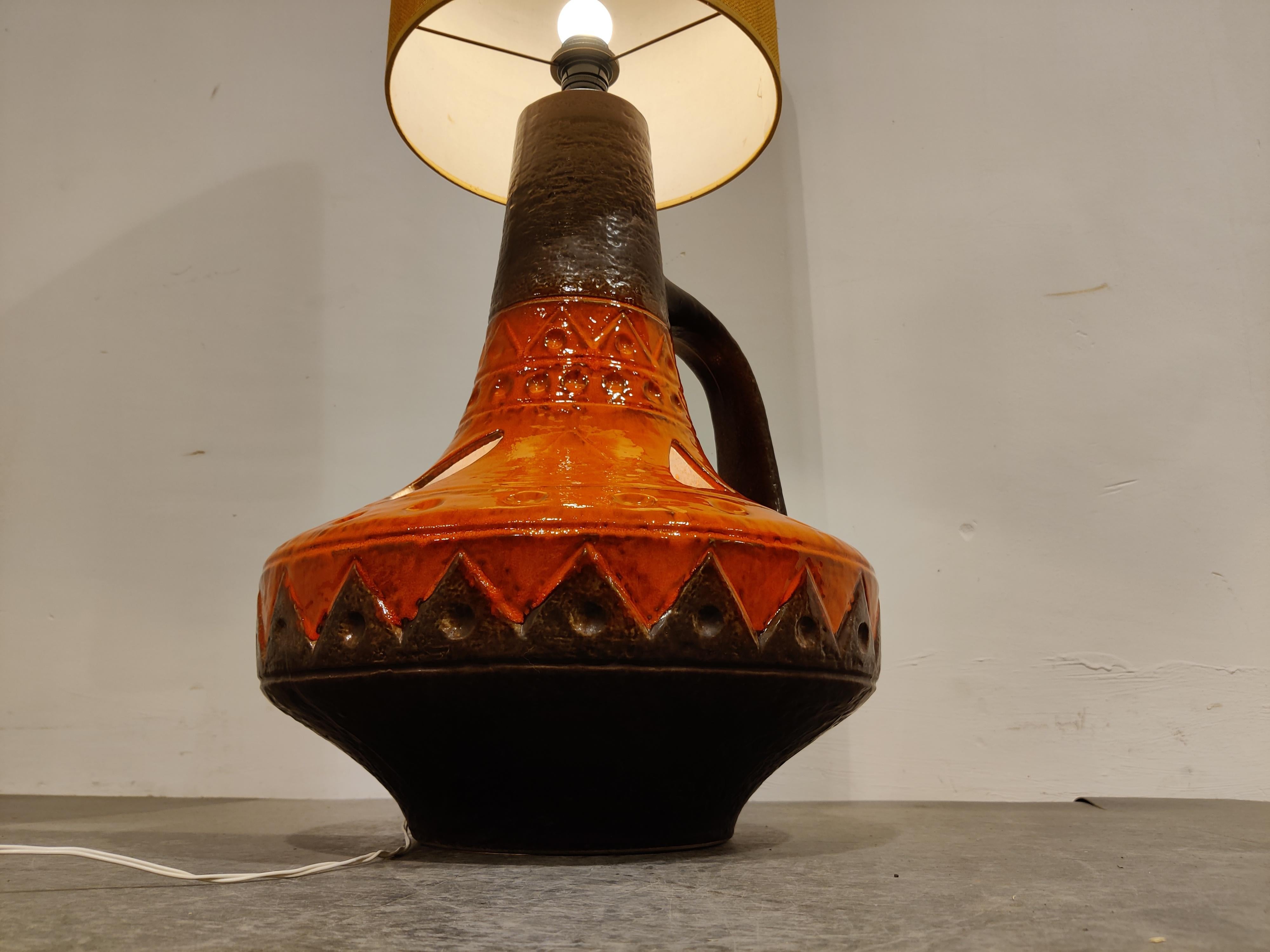 Mid-20th Century Vintage Fat Lava Floor Lamp, 1960s