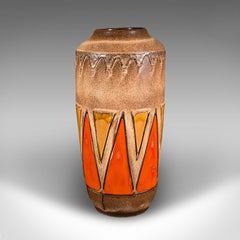 Vintage Fat Lava-Vase, Deutsch, Keramikbaluster, Magma-Finish, Mitte des Jahrhunderts, 1960