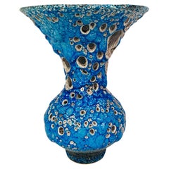 Vase vintage en lave grasse, Vallauris, années 1950