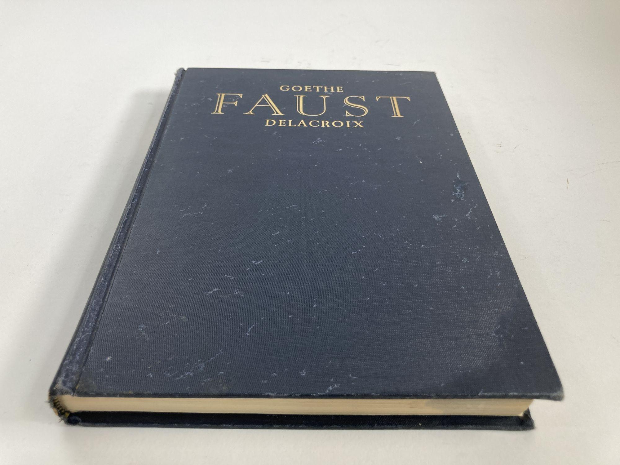 Vintage Faust Book by Johann Goethe Illustrated by Eugène Delacroix ...