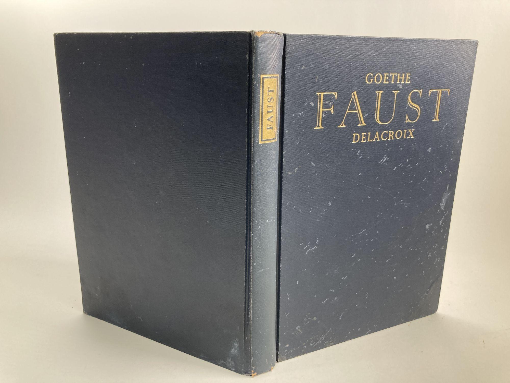 Vintage Faust Book by Johann Goethe Illustrated by Eugène Delacroix ...