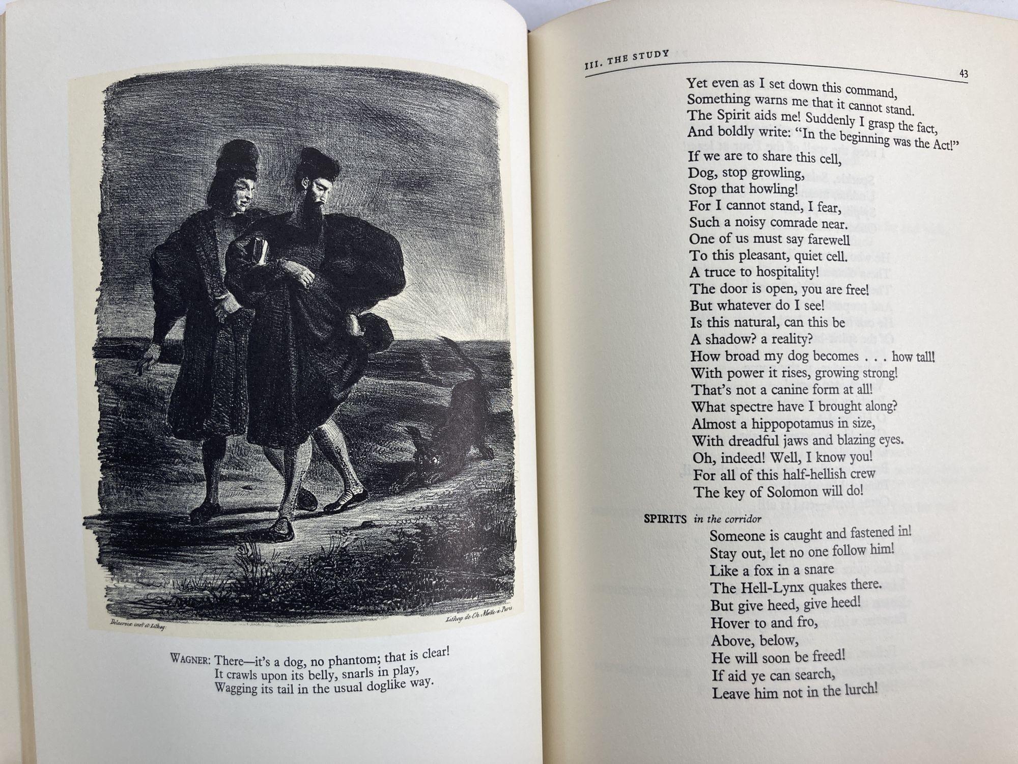 Vintage Faust Book by Johann Goethe Illustrated by Eugène Delacroix ...