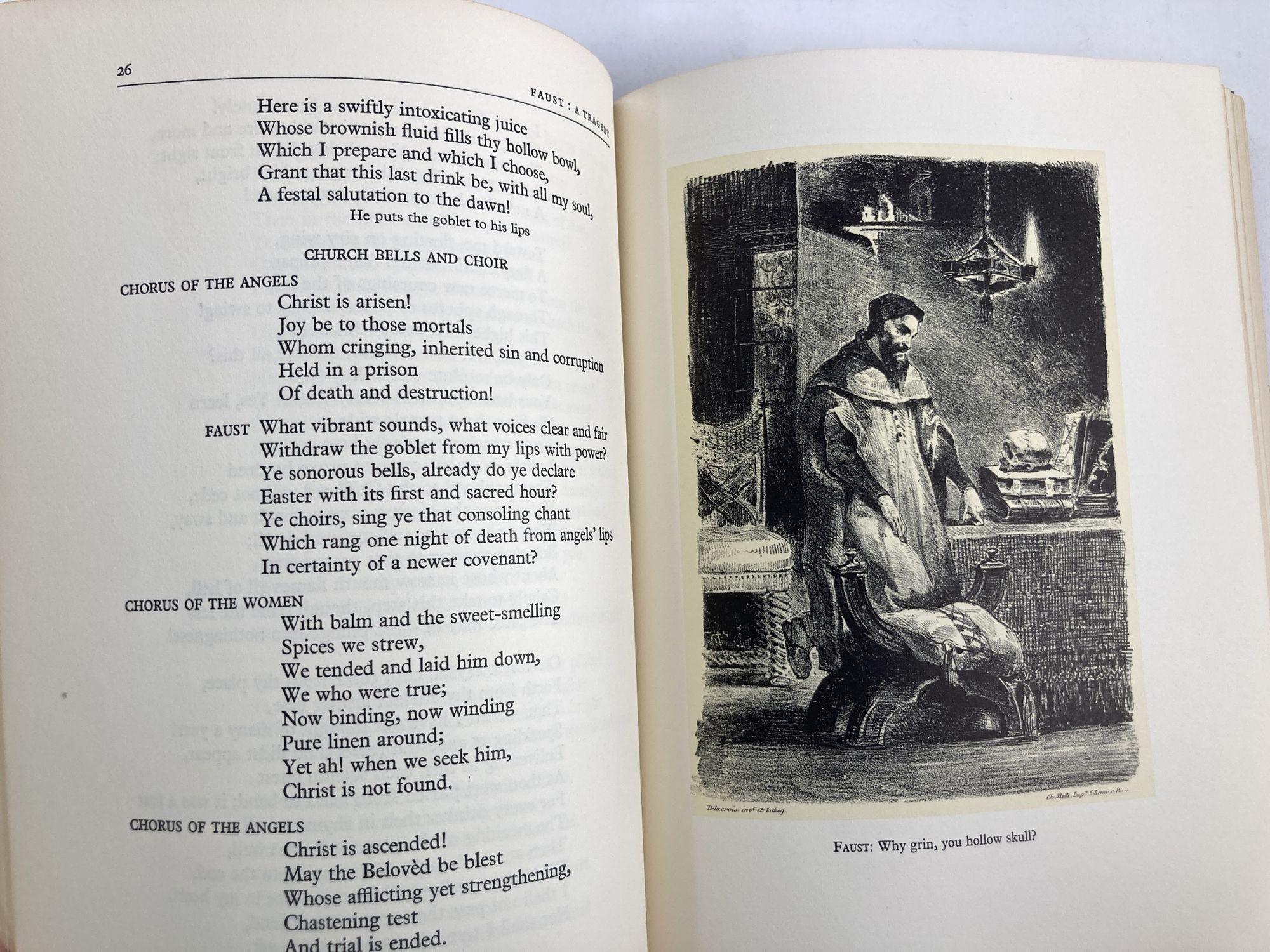 Vintage Faust Book by Johann Goethe Illustrated by Eugène Delacroix ...