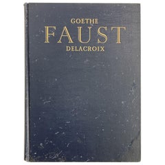 Vintage Faust Book by Johann Goethe Illustrated by Eugène Delacroix English Vintage Faust Book by Johann Goethe Illustrated by Eugène Delacroix English