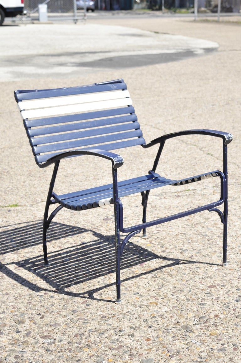Vintage vinyl strap patio chairs hotsell