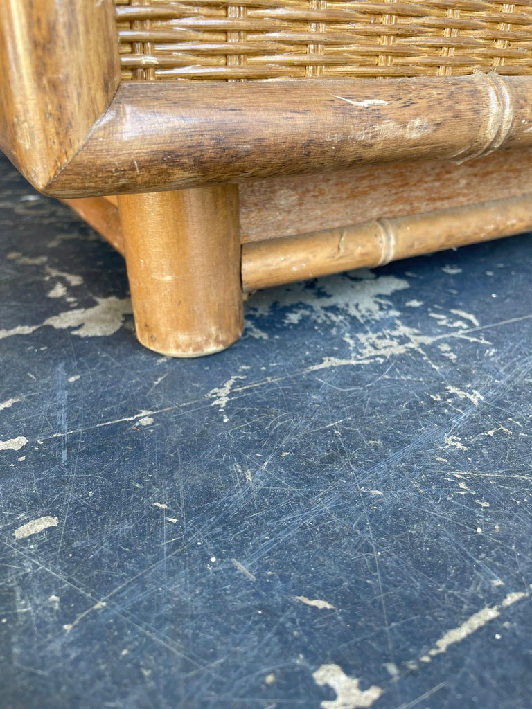 Vintage Faux Bamboo and Rattan Campaign Style Sideboard or Dresser at 1stDibs vintage bamboo