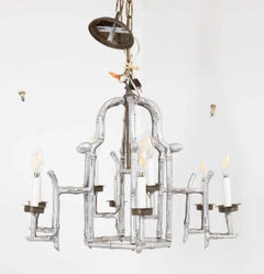 Vintage Faux Bamboo Chandelier