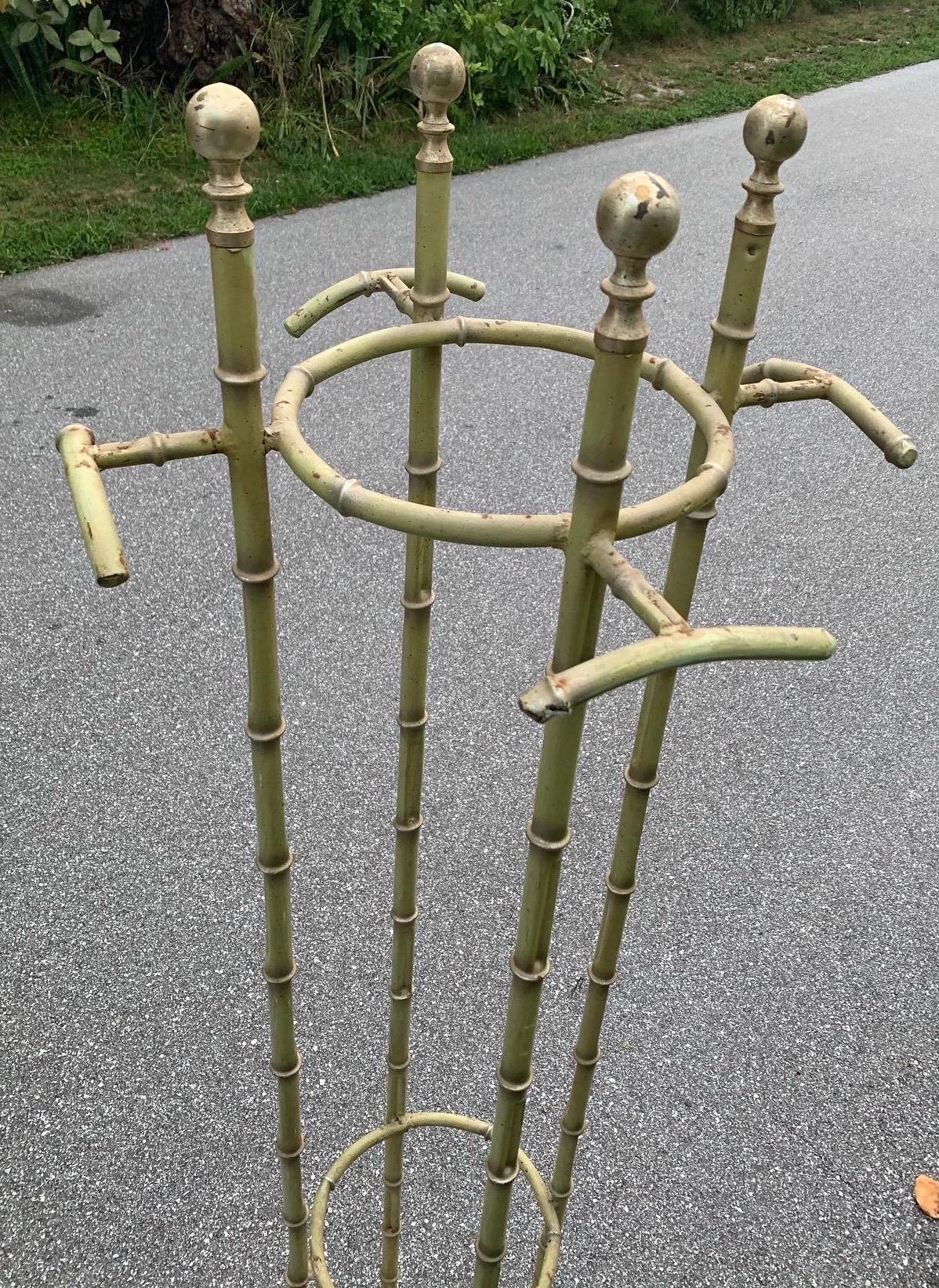 Cast Vintage Faux Bamboo Coat Hat Rack