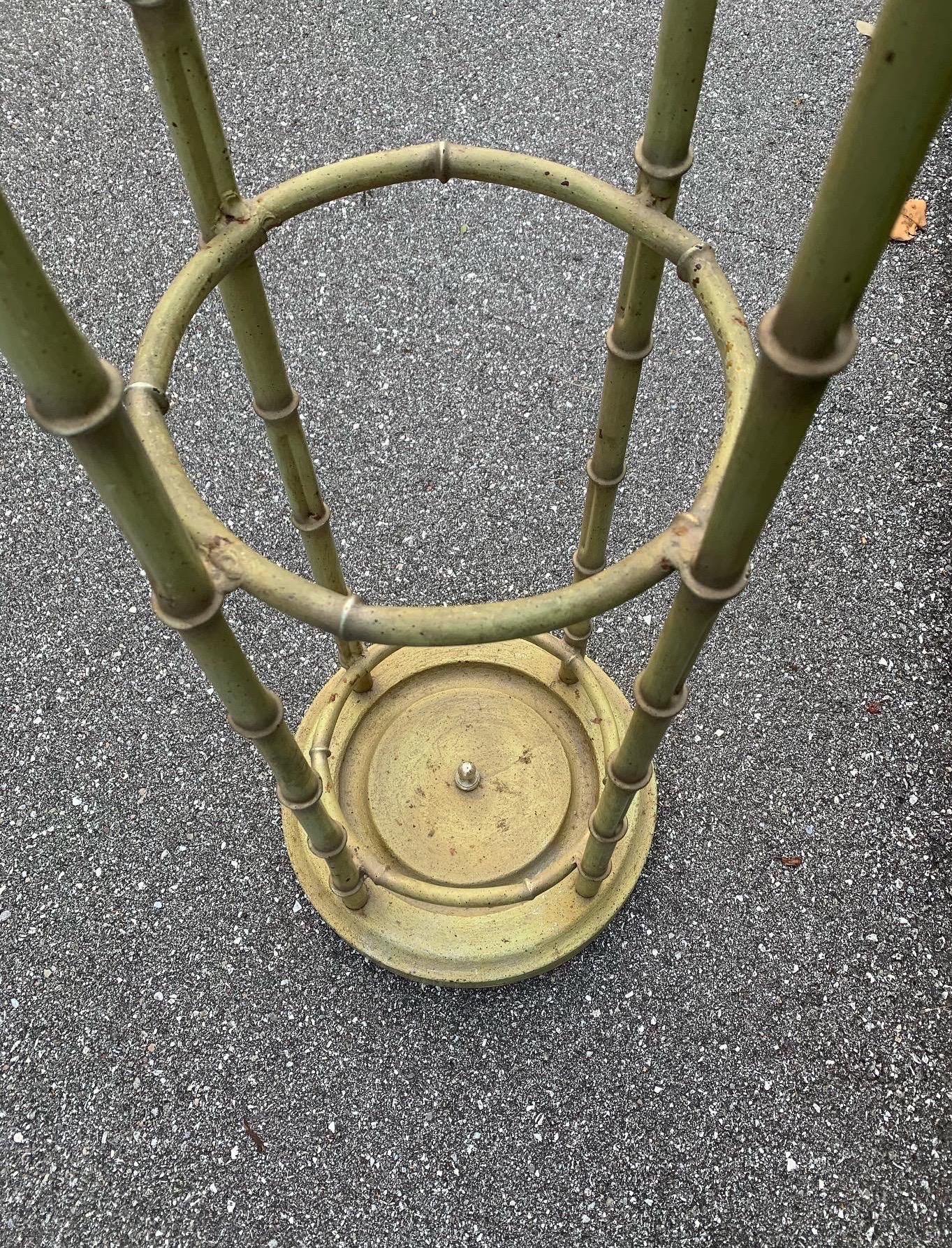 Vintage Faux Bamboo Coat Hat Rack In Good Condition In Lake Worth, FL