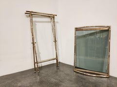 Vintage Faux Bamboo Folding Table, 1950s