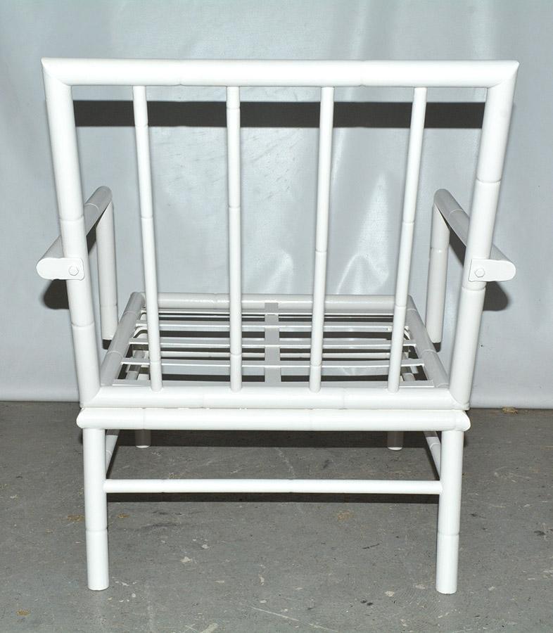 Air Chair und Ottomane aus Kunstbambus und Eisen für den Außenbereich im Zustand „Gut“ im Angebot in Sheffield, MA