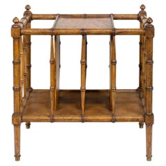 Vintage Faux Bamboo Magazine Rack