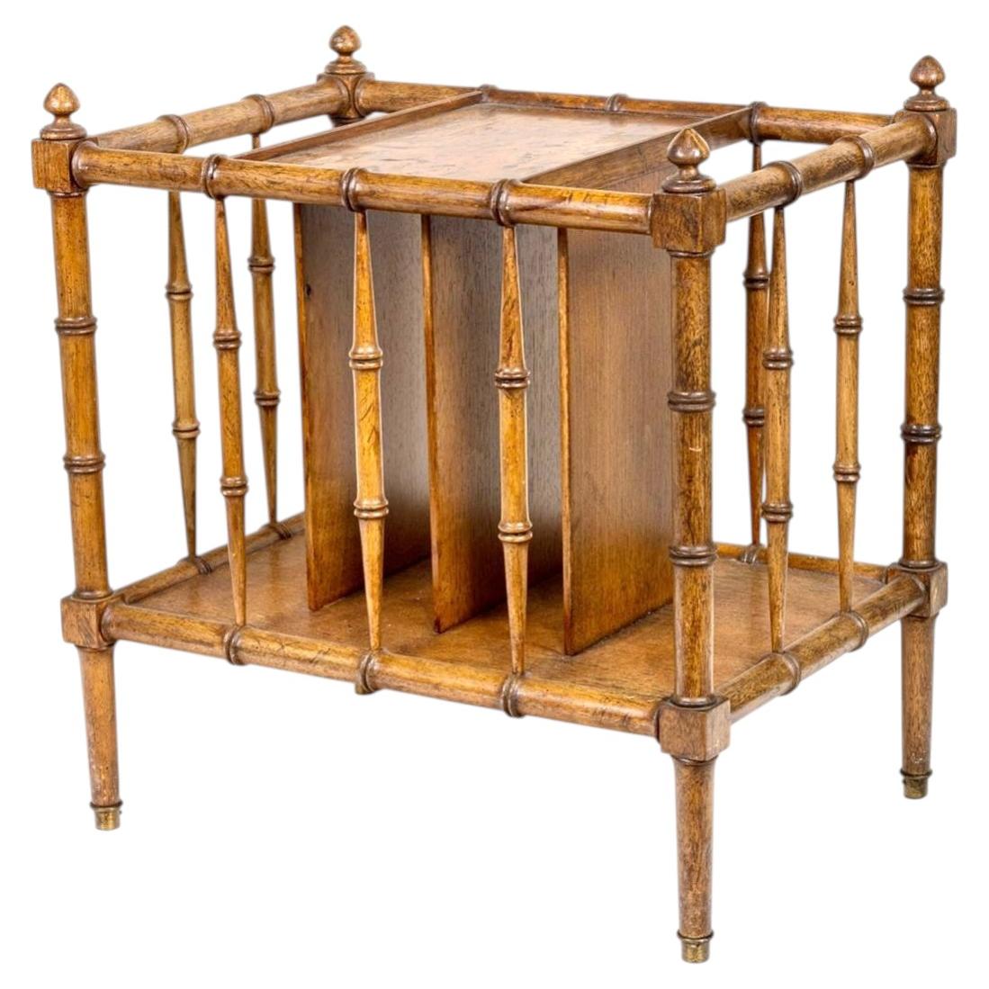 Vintage Faux Bamboo Magazin Rack