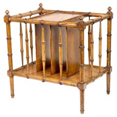 Vintage Faux Bamboo Magazine Rack