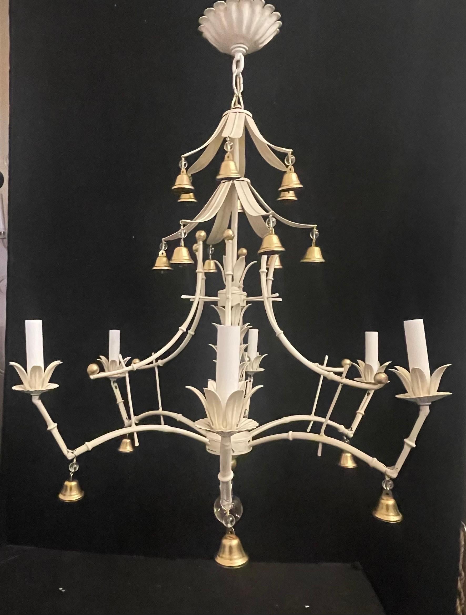 faux bamboo chandelier