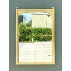 Vintage Faux Bamboo Rectangular Mirror