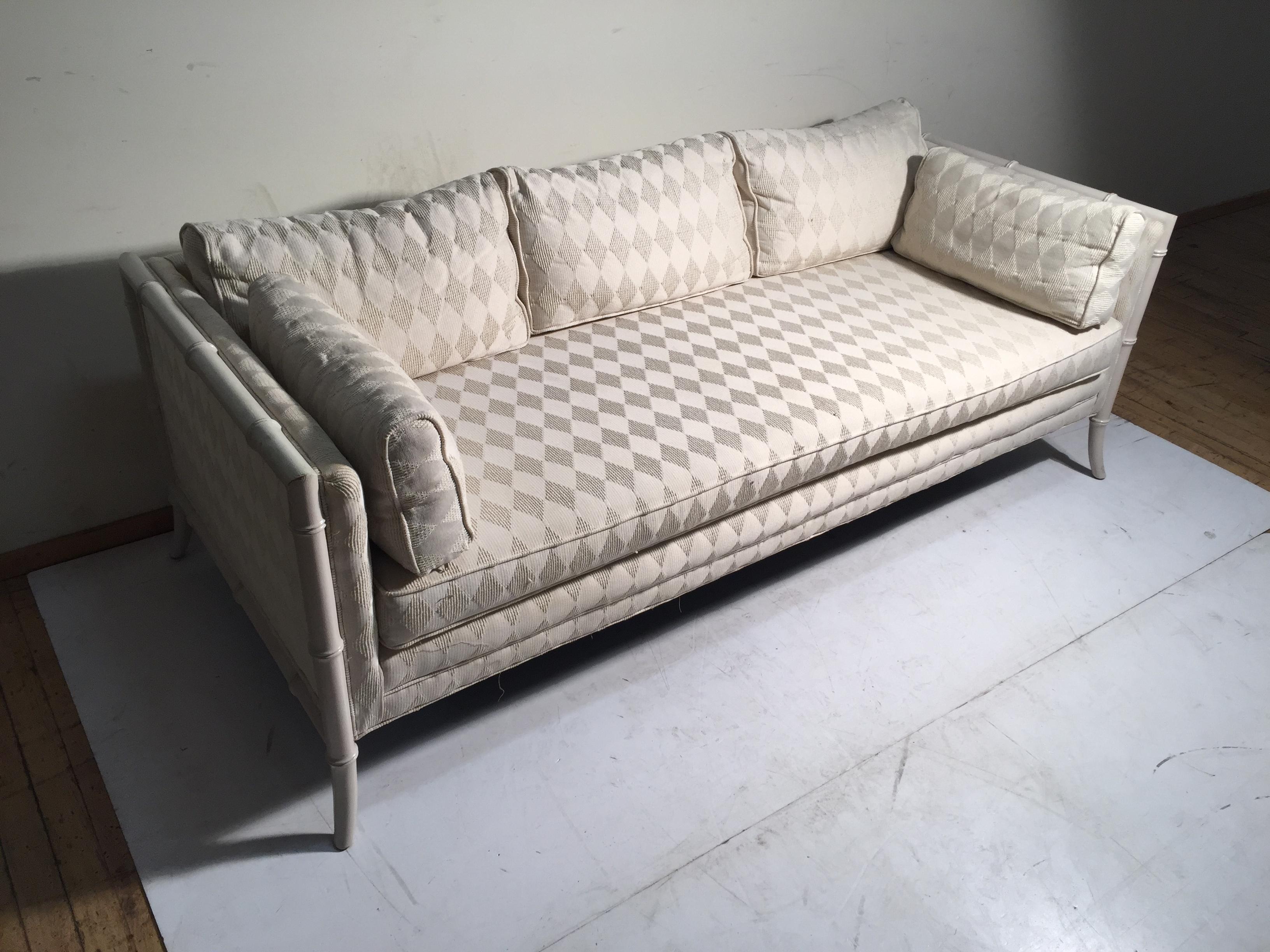 bamboo couch vintage