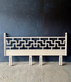 Vintage Faux Bamboo Super-King Chinese Chippendale Style Bed Head