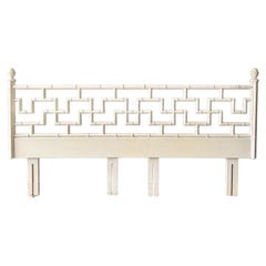 Vintage Faux Bamboo Super-King Chinese Chippendale Style Bed Head