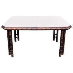 On Sale- Vintage Faux Bamboo Table