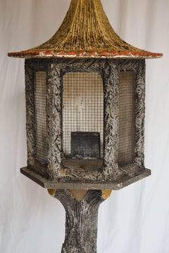 Vintage Faux Bois Birdcage