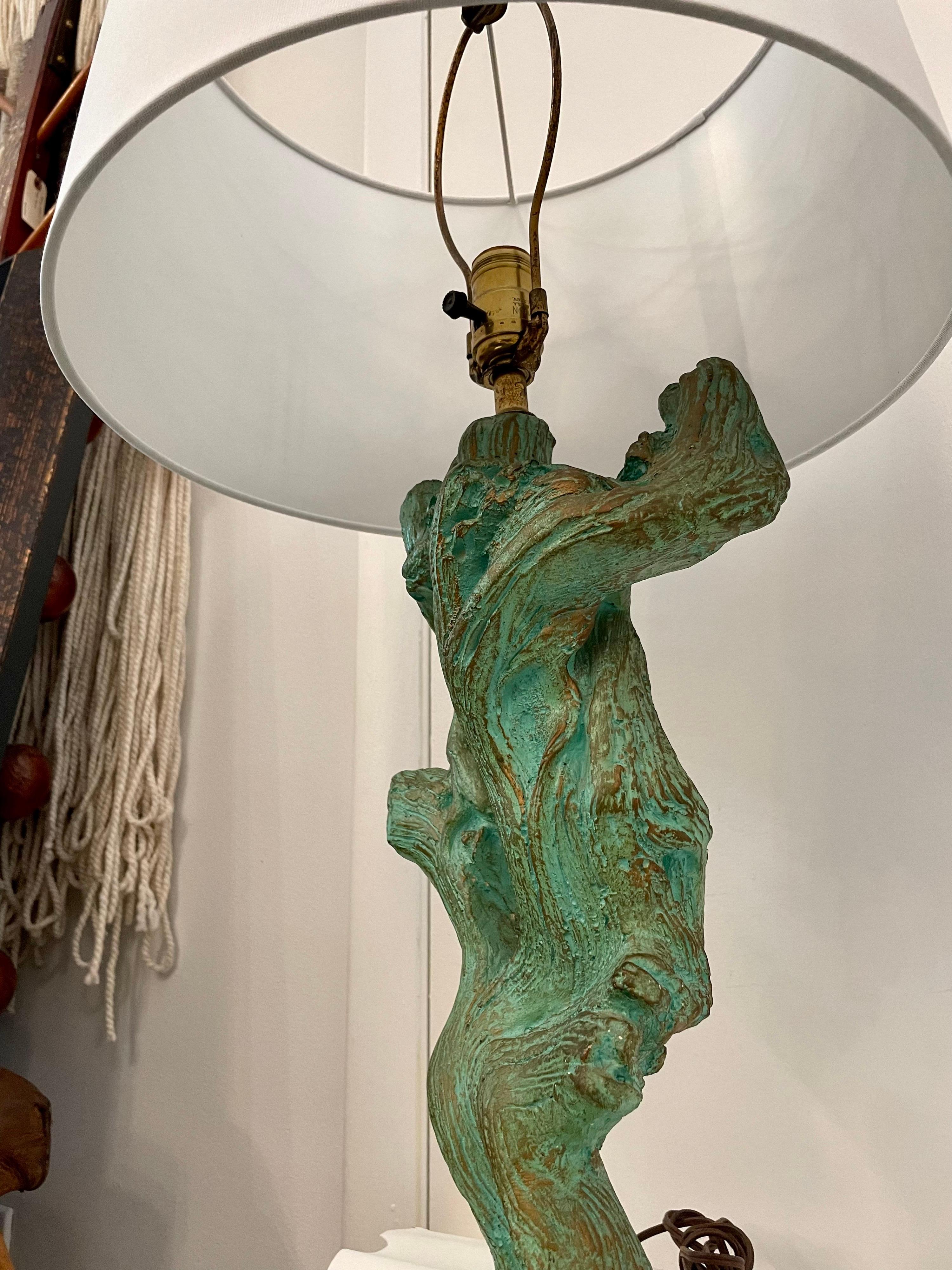 faux bois lamp