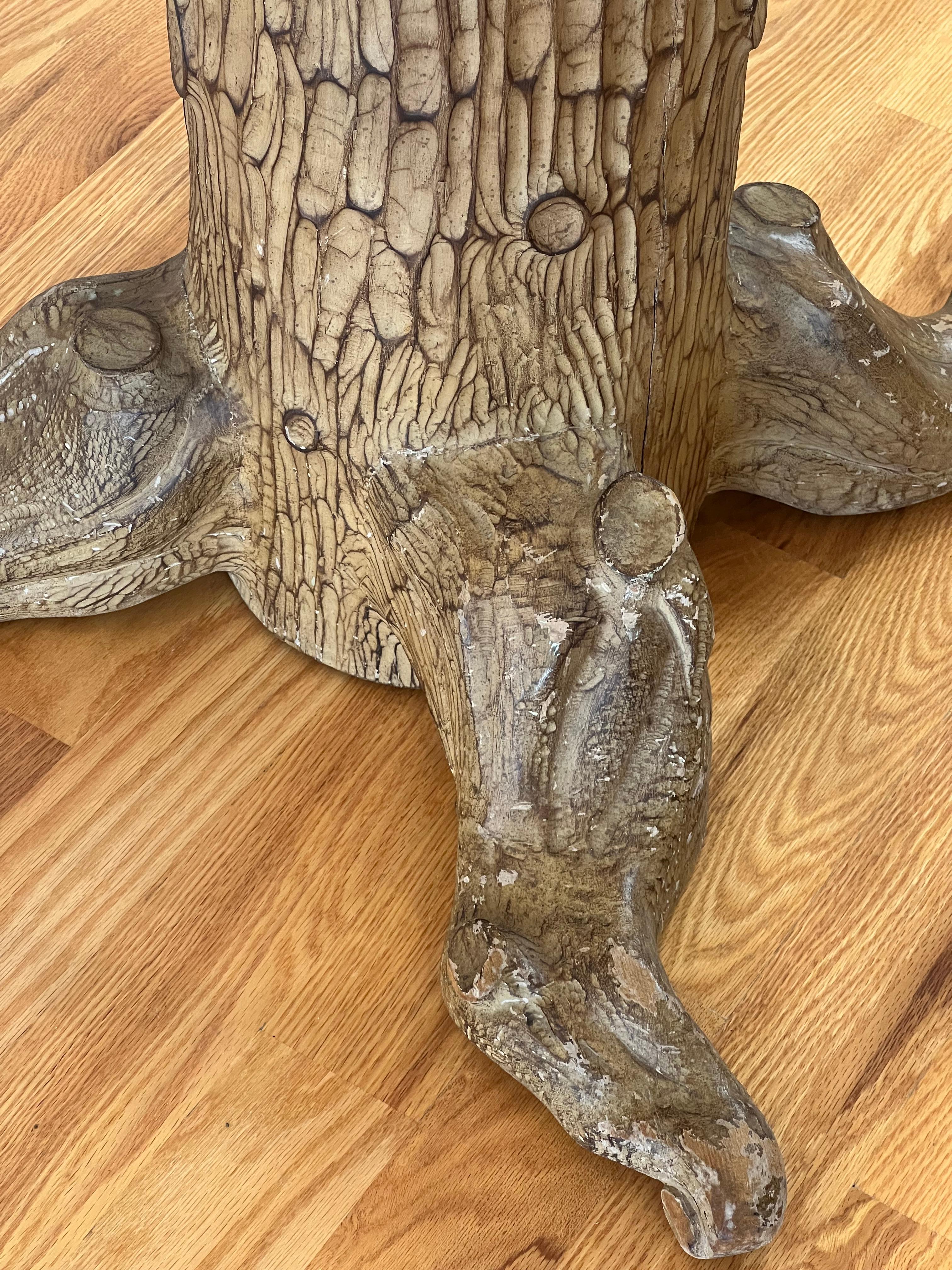 Vintage-Tisch aus Faux Bois in der Art von John Dickinson, 1970er-1980er Jahre (Unbekannt) im Angebot