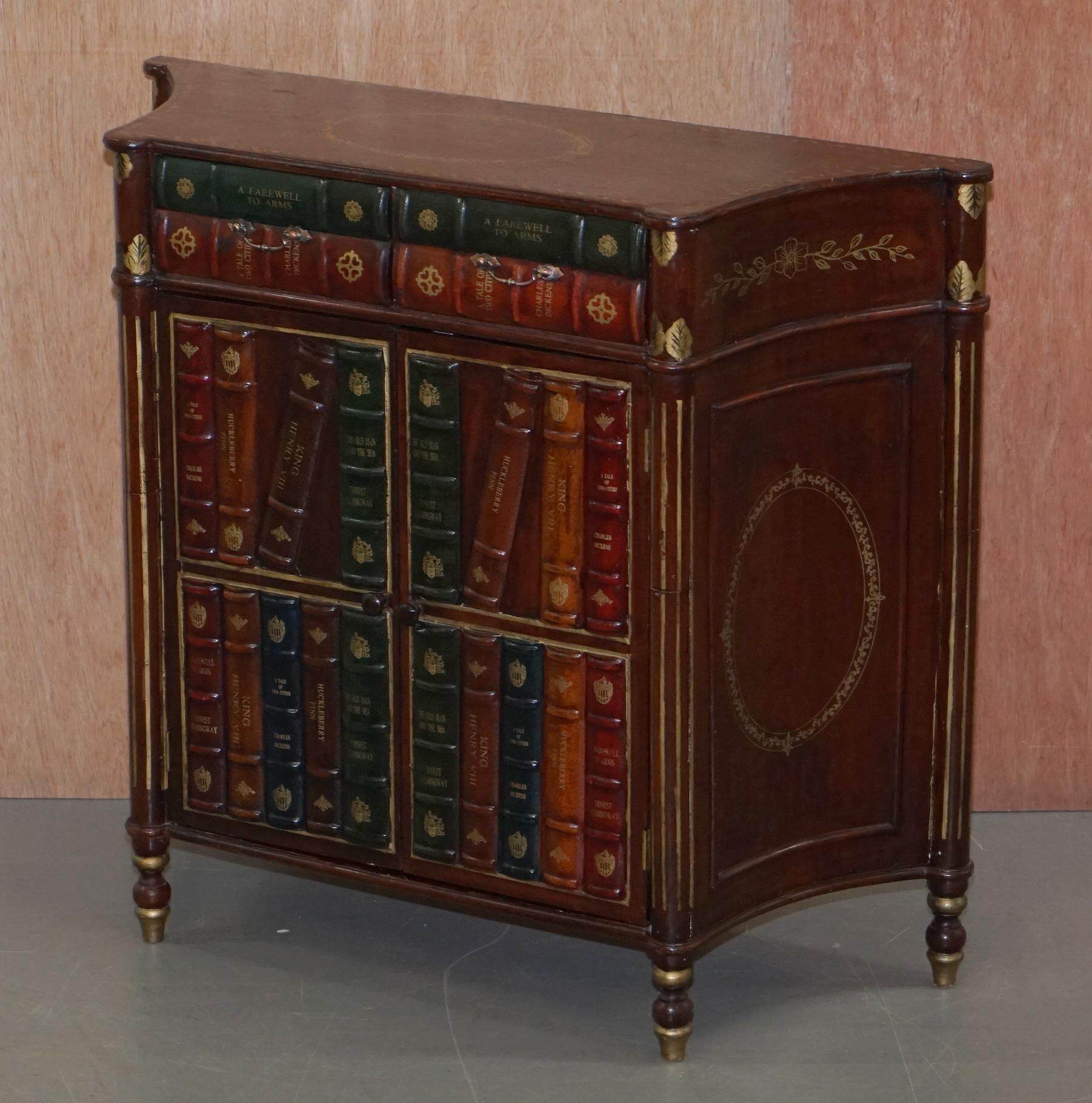 faux book cabinet