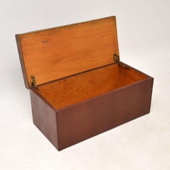 Vintage Faux Crocodile Skin Blanket Chest / Ottoman