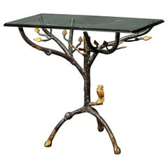 Vintage Faux Iron Side Table