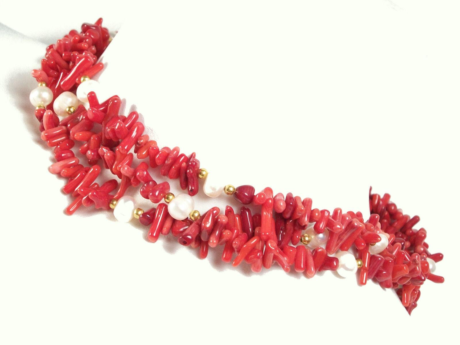vintage branch coral necklace
