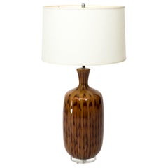 Vintage Faux Tortoise Shell Lamp
