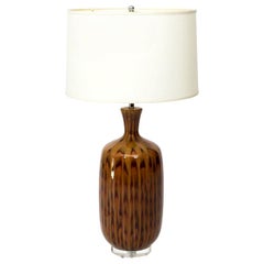 Vintage Faux Tortoise Shell Lamp