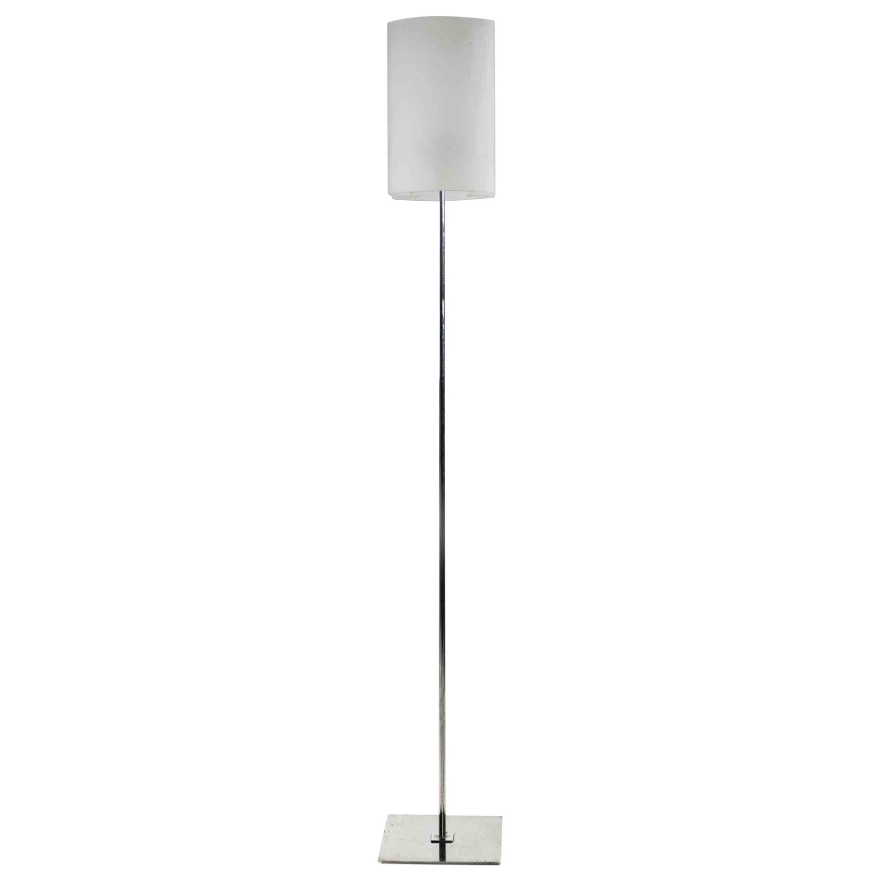 Lampadaire vintage exceptionnel chromé, années 1970