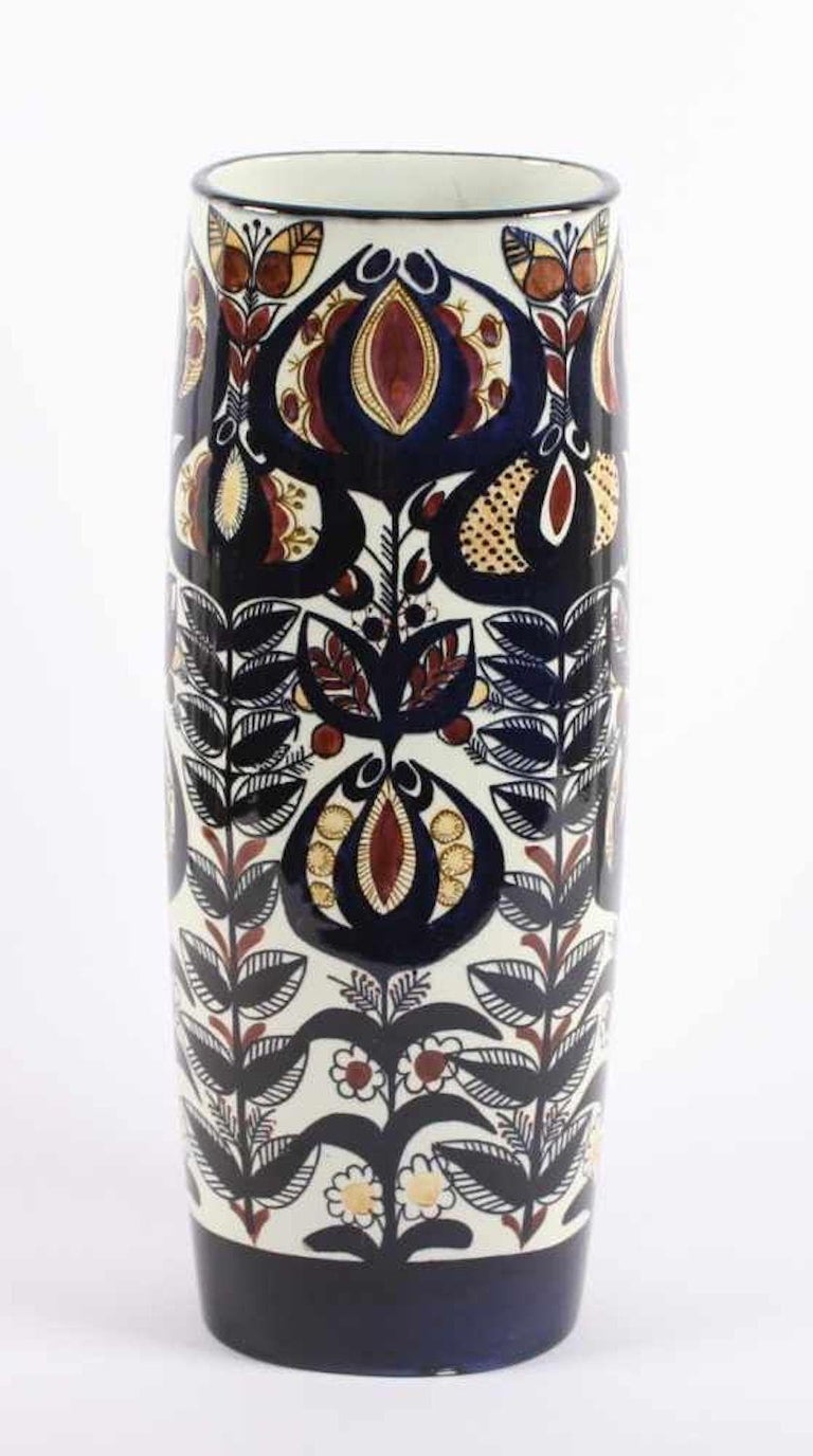 Vintage Faience Vase by Berte Jessen, Royal Copenhagen, 1968 For Sale at  1stDibs