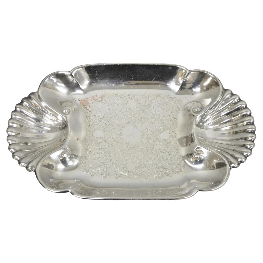 Vintage By Rogers English Regency Style Silver Plated Candy Trinket Dish