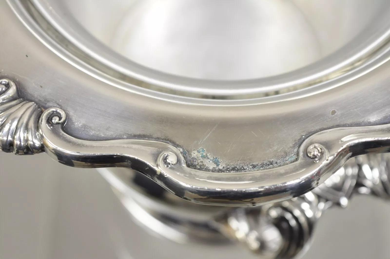 Plaqué argent I.B. A.B. Seau à glace à champagne Rogers Georgetown plaqué argent en vente