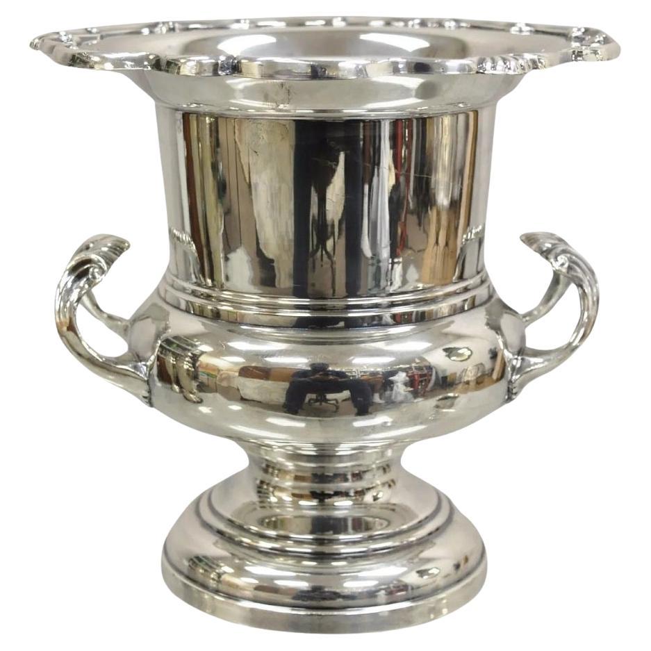 Vintage F.B. Cubitera enfriadora de champán chapada en plata Rogers Georgetown