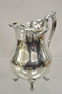 Vintage FB Rogers "Georgetown" Victorian Bulbous Silver Plated Water Pitcher