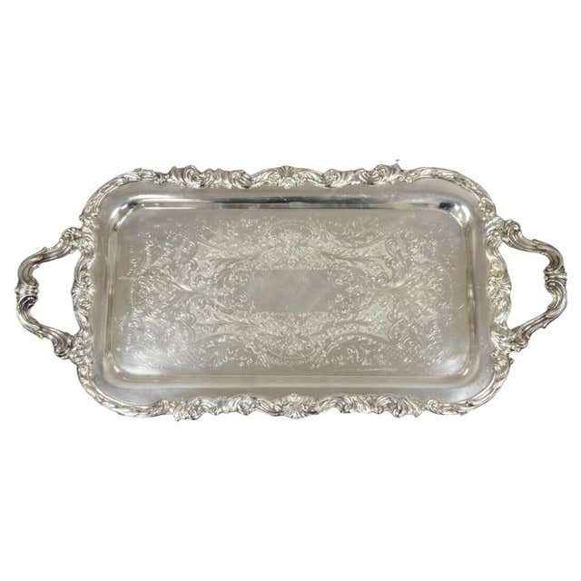 Vintage FB Rogers Silver Co 2377 Silver Plated Serving Platter Tray For