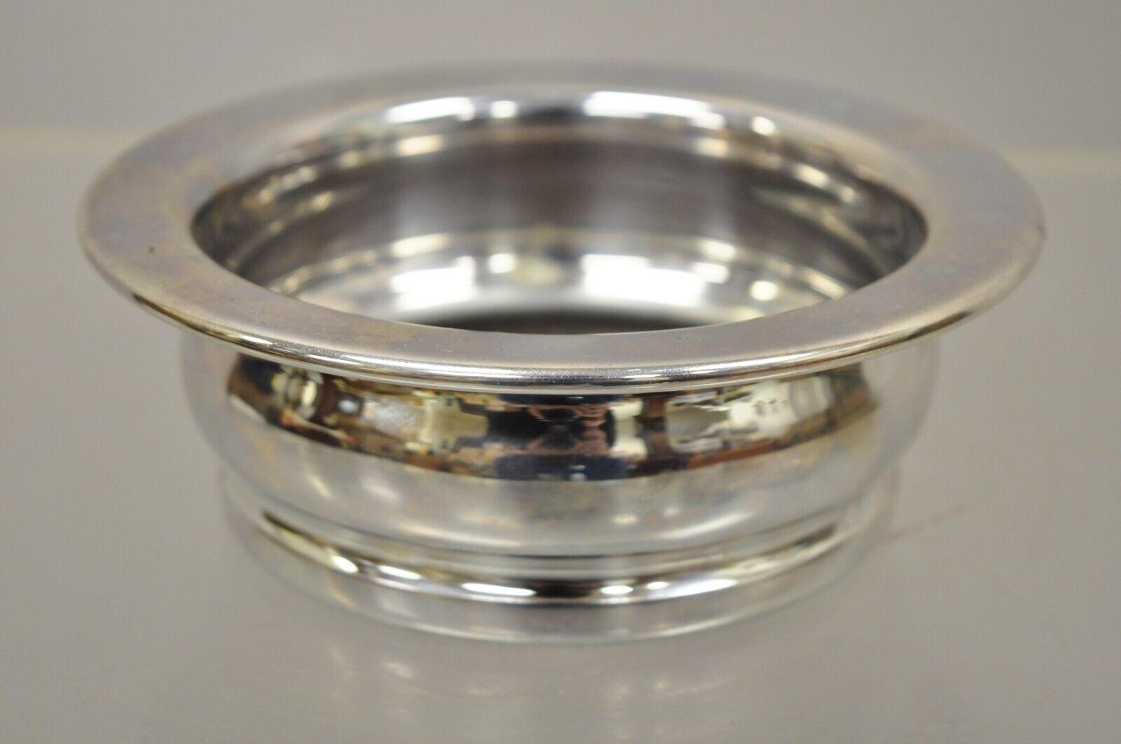 Vintage Fb Rogers Silver Co Silver Plate Georgian Wine Bottle Coaster 2